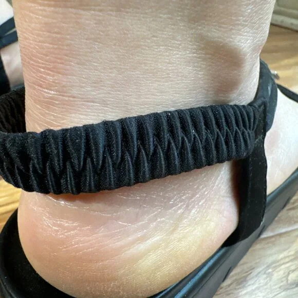 Alegria Black Sandals Silver Metal Detail Size EU 40 - Picture 5 of 15